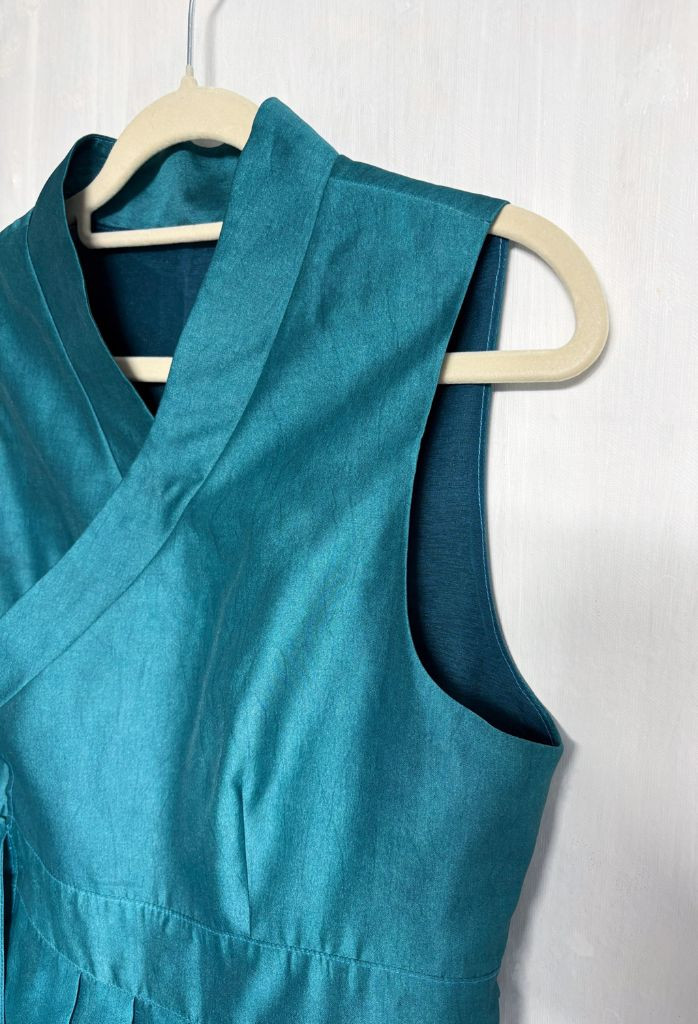 (맞춤) 생활한복 철릭 조끼 원피스--6