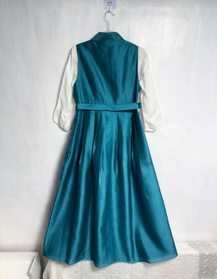 (맞춤) 생활한복 철릭 조끼 원피스--9