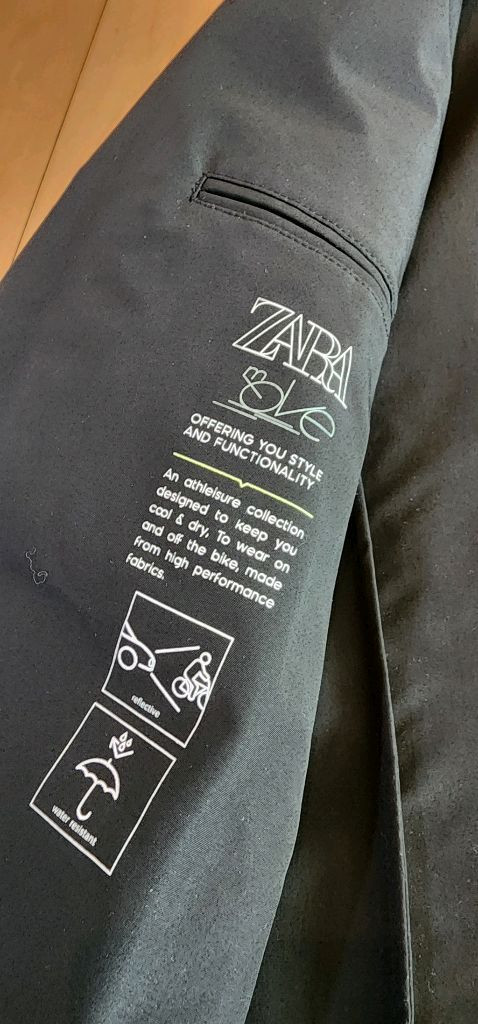 자라 블랙 방수 자켓 L(100~105)--5