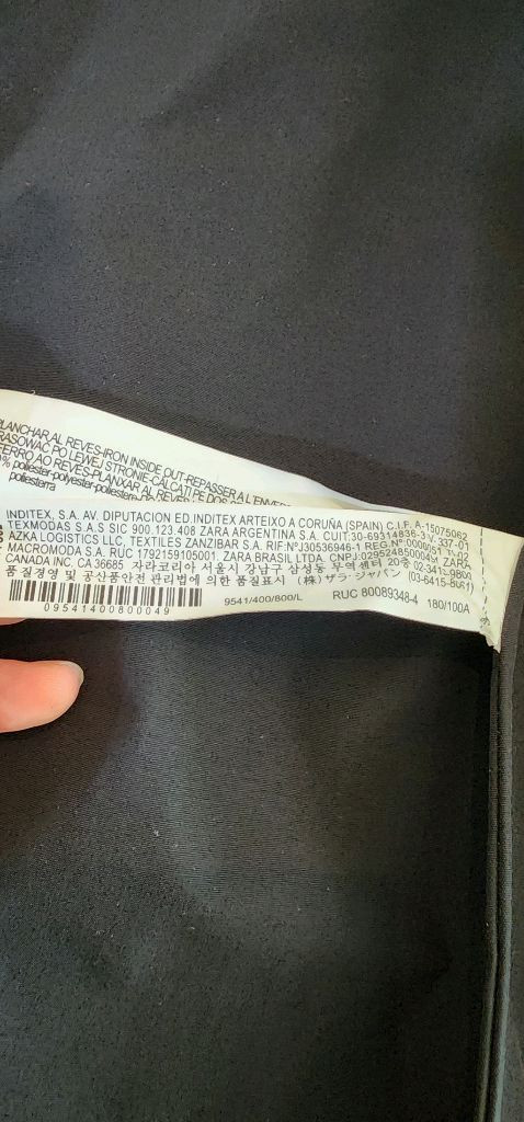 자라 블랙 방수 자켓 L(100~105)--7