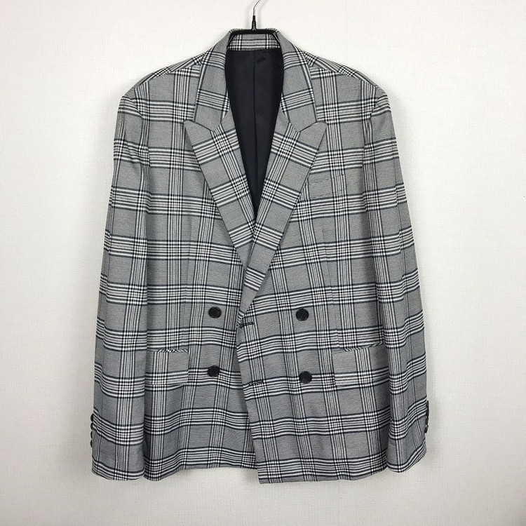 시스템옴므 체크 더블 자켓 남성105 이미지