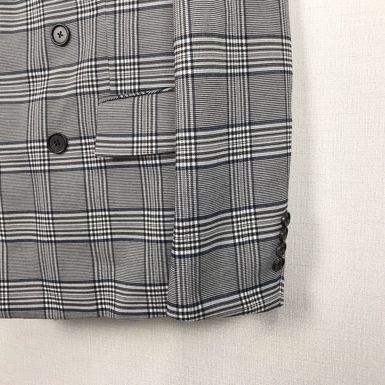 시스템옴므 체크 더블 자켓 남성105 이미지