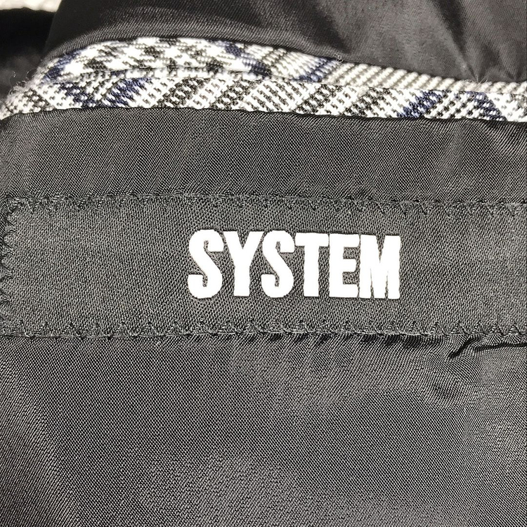 시스템옴므 체크 더블 자켓 남성105 이미지