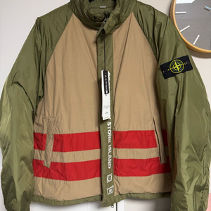 [XL] 슈프림 x 스톤아일랜드 리버시블 올리브 패딩