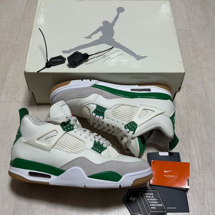 (275) 나이키 에어조던4 sb 파인그린 이미지