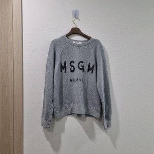 MSGM 밀라노 맨투맨 티셔츠 그레이공용