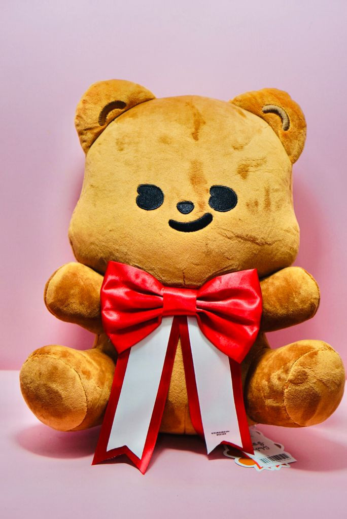 큐피드곰 축하 리본 인형 미사용 새제품--2