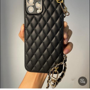 아이폰13 프로맥스 퀼팅 가죽 케이스 이미지