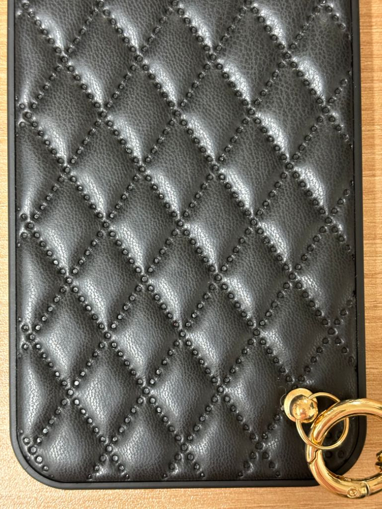 아이폰13 프로맥스 퀼팅 가죽 케이스 이미지