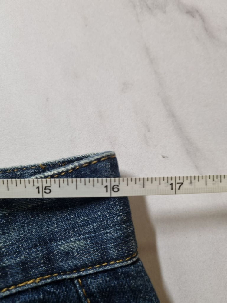 32)플랙진 가죽패치 밀란 워싱 스판 일자청바지--7