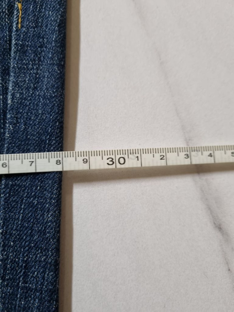 32)플랙진 가죽패치 밀란 워싱 스판 일자청바지--8