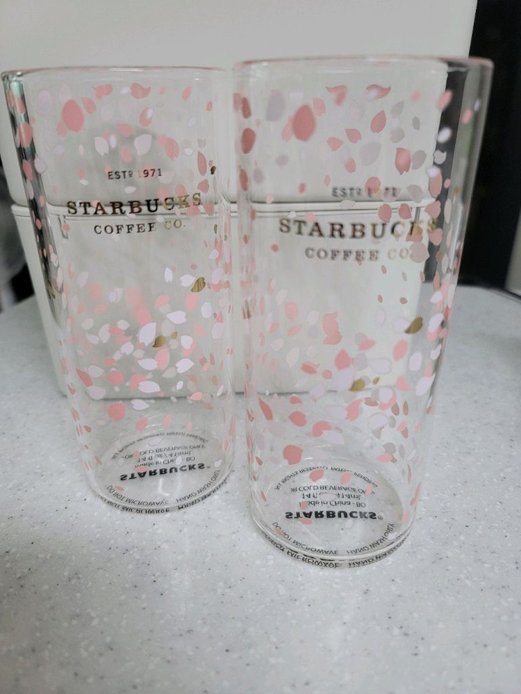 스타벅스 2019 체리블러썸 시온 글라스--1