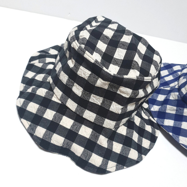 [새제품] 체크 버킷햇 2개--2