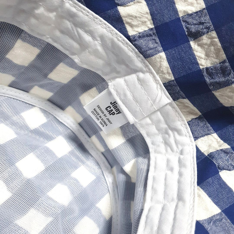 [새제품] 체크 버킷햇 2개--5