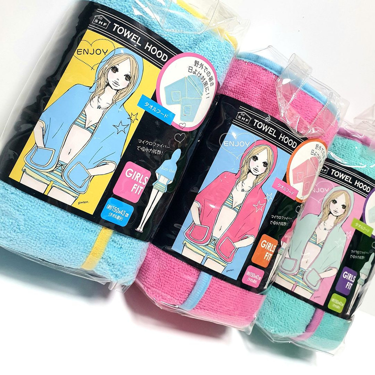 [새제품] 일본 SHF 비치웨어 후드 숄 & 비치 타월--3