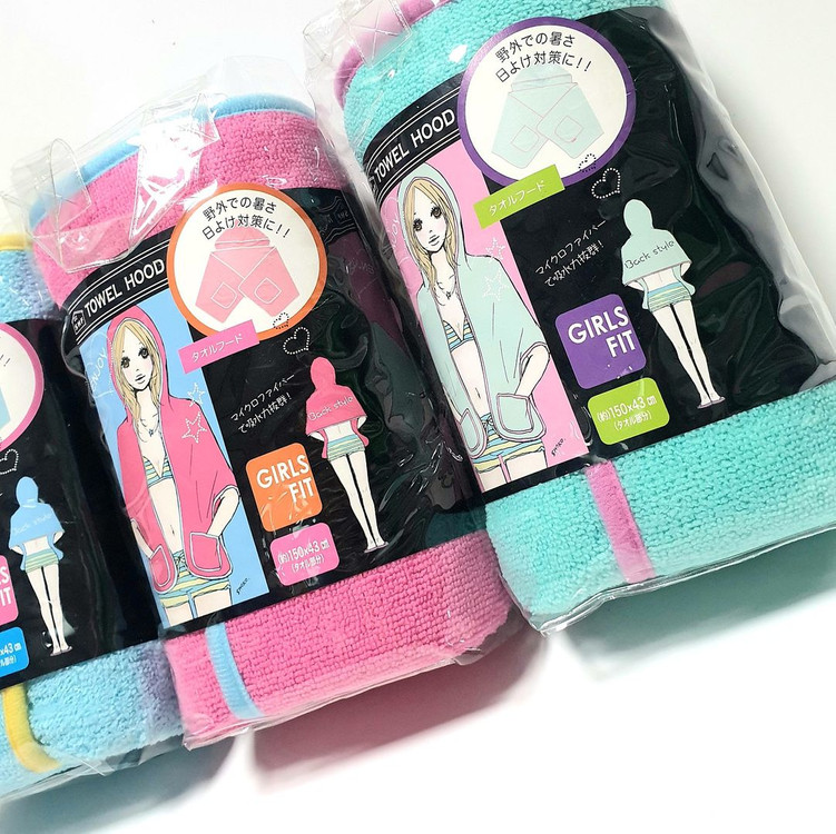 [새제품] 일본 SHF 비치웨어 후드 숄 & 비치 타월--4