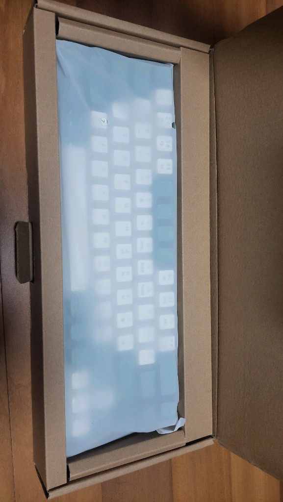 BOW 화이트-그린 색상 갈축 기계식 키보드 G68--1