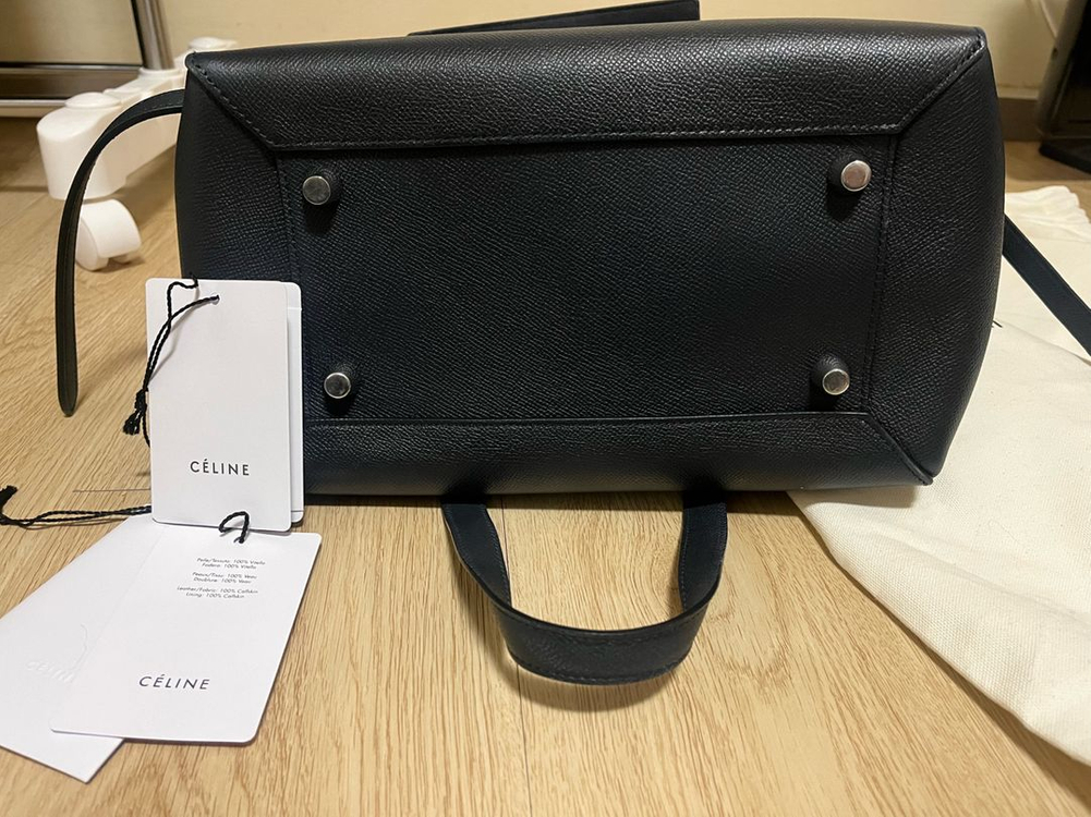 셀린느 벨트백 네이비 미니사이즈--8