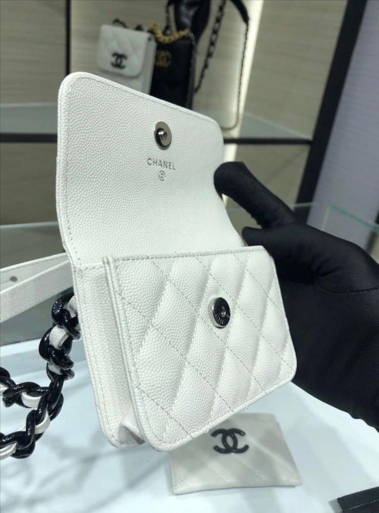 샤넬 캐비어 벨트백 단풍--6