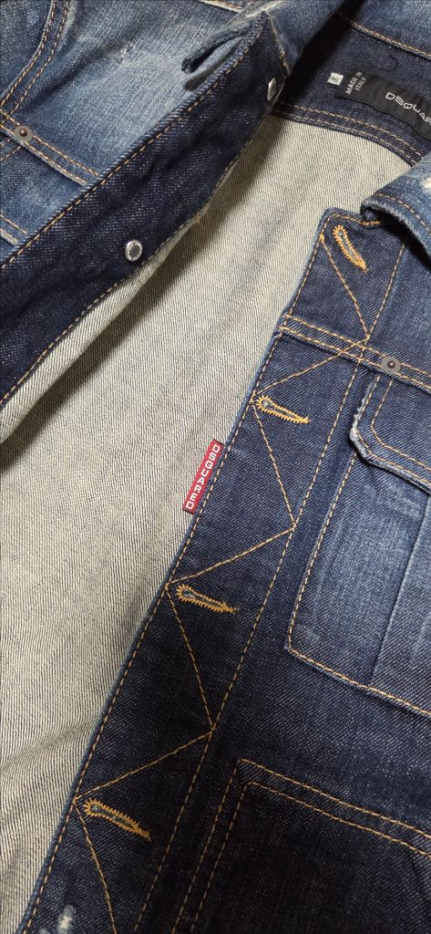 디스퀘어드2 여성 여자 데님 청자켓 44 사이즈--2