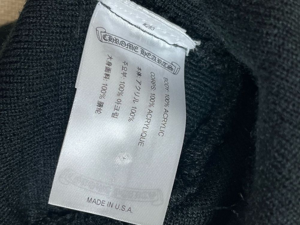 크롬 하츠 / 로고 비니 / 블랙 / 사이즈 Free--3