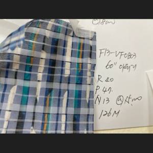 체크 셔츠 이태리 원단 1롤 판매합니다.