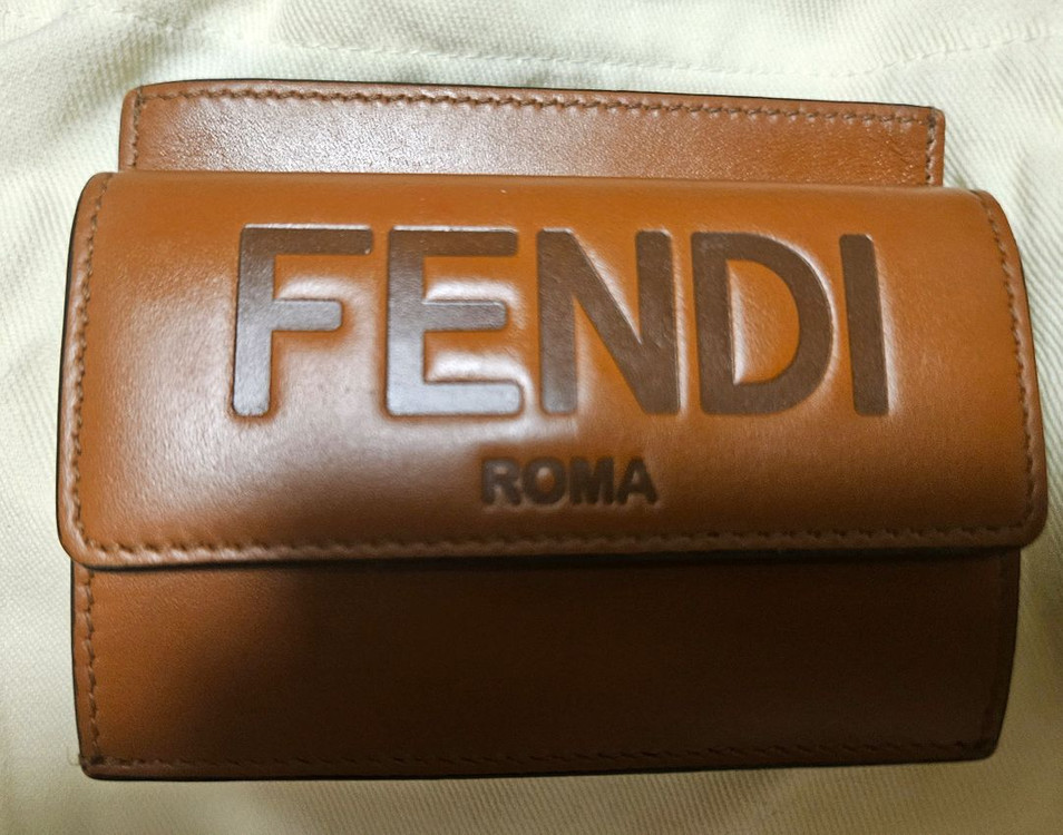 펜디 로마 카드 지갑 (브라운)--3