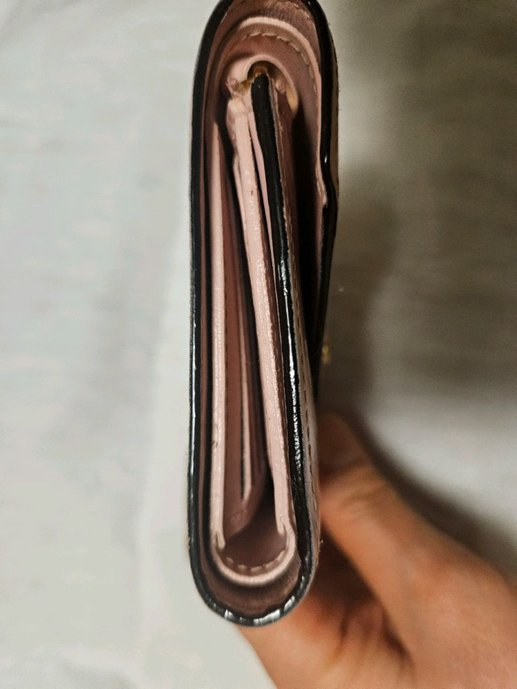 루이비통 모노그램 베르니 핑크 반지갑--7