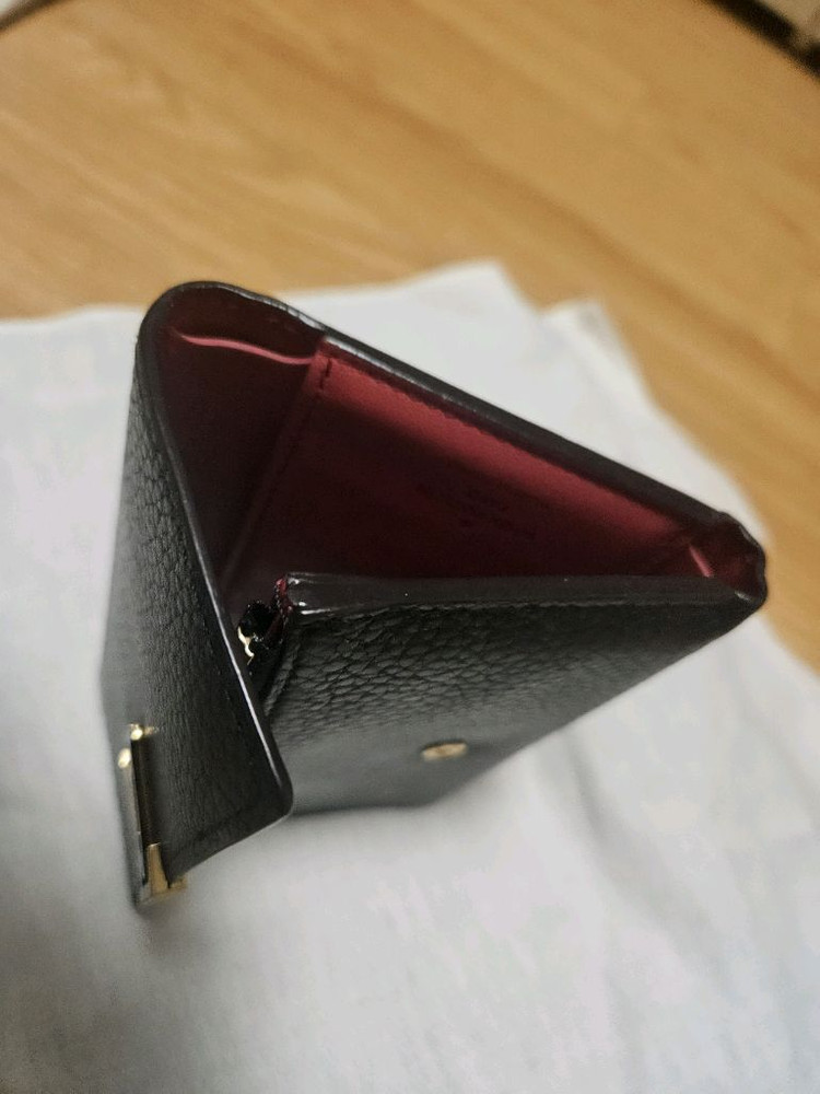 루이비통 카퓌신 반지갑(블랙-로즈누아 투톤)--7