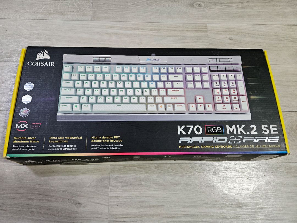 커세어 K70 Mk.2 SE 화이트 은축 게이밍키보드--0