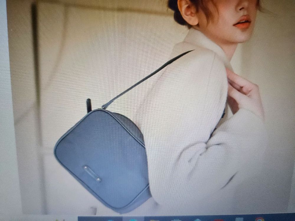 지온리안테 라이트 패딩백 + 미니백 세트(핑크/브라운)--5