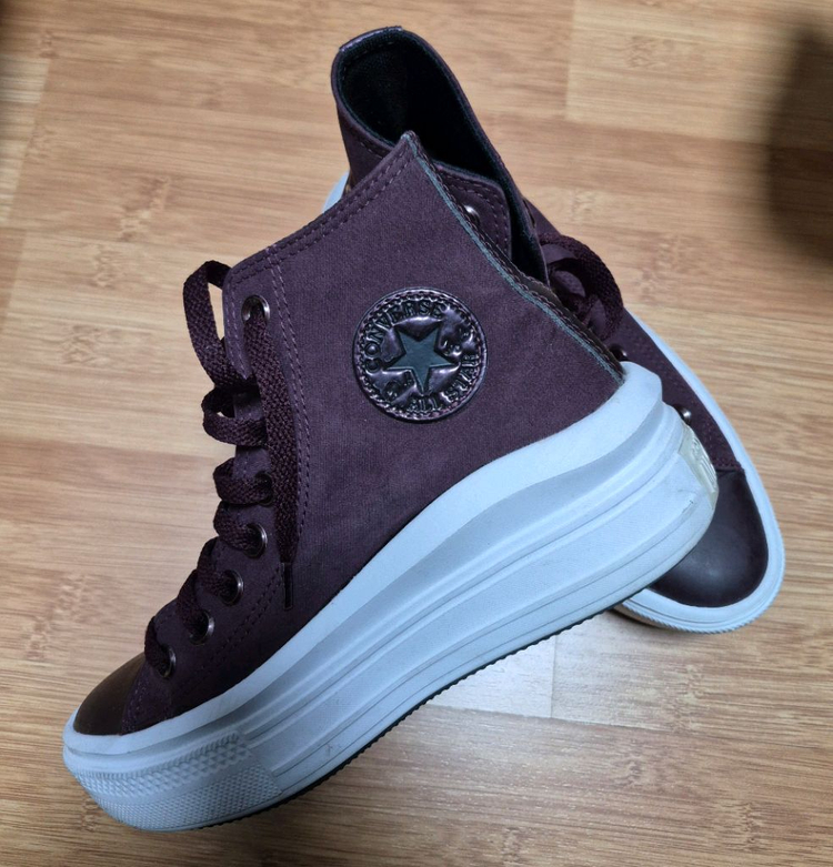 컨버스 올스타 하이탑 스니커즈 버건디 이미지