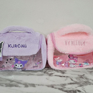 산리오 쿠로미 마이멜로디 파우치 세트 이미지