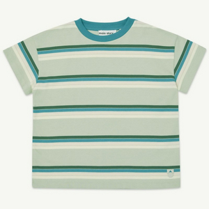 (새상품, 정품) 26ss 메인스토리 루즈 티, Green Tint Stripe 8y, 12y