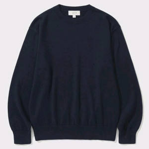 셔터 코튼 캐시미어 니트 네이비 M