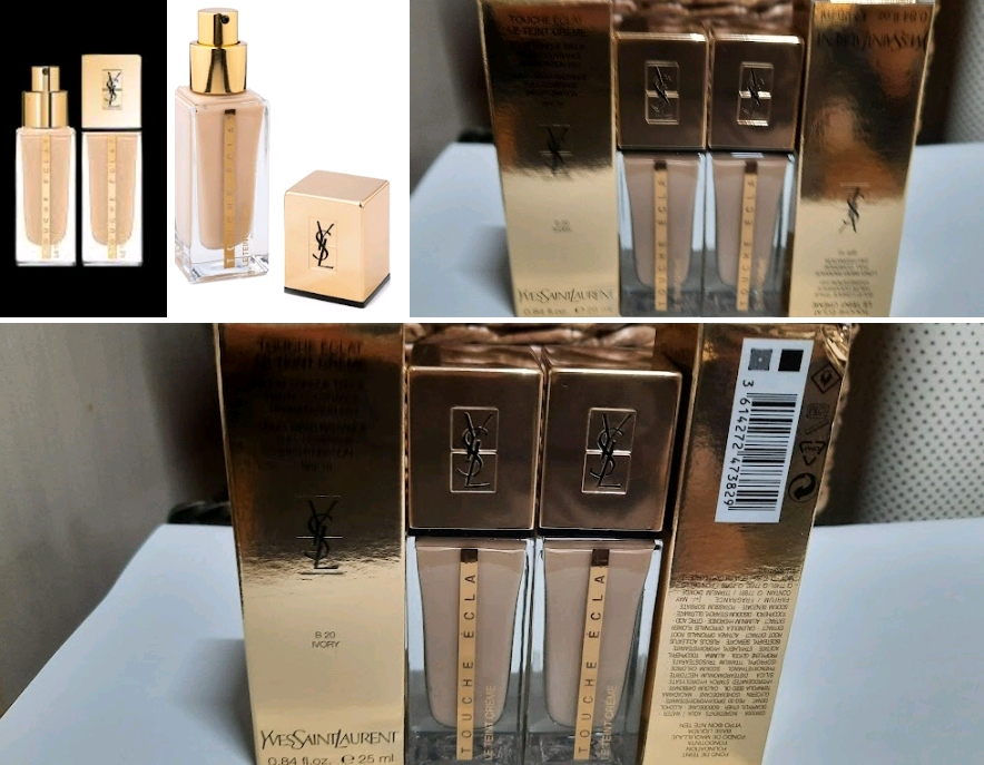 입생로랑 뚜쉬 에끌라 르 뗑 파운데이션 B20 아이보리 색상--2