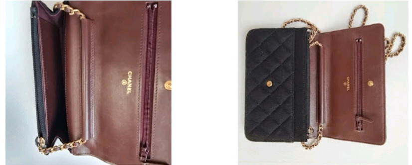 Chanel Chain Bag정품 샤넬 불렉 퀼링 펠트크루즈 참월렛 온 체인 숄더백--3