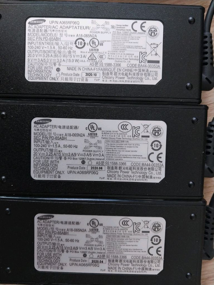 삼성 분리형 충전기 PD-65ABH (A18-065N2A) USB-C 65W 케이블포함--2