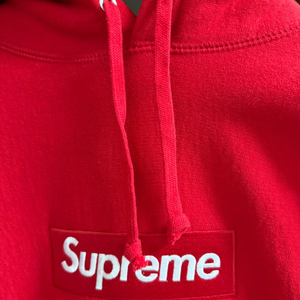 슈프림 박스로고 후드 스웻셔츠 레드 (23FW) 액라사이즈