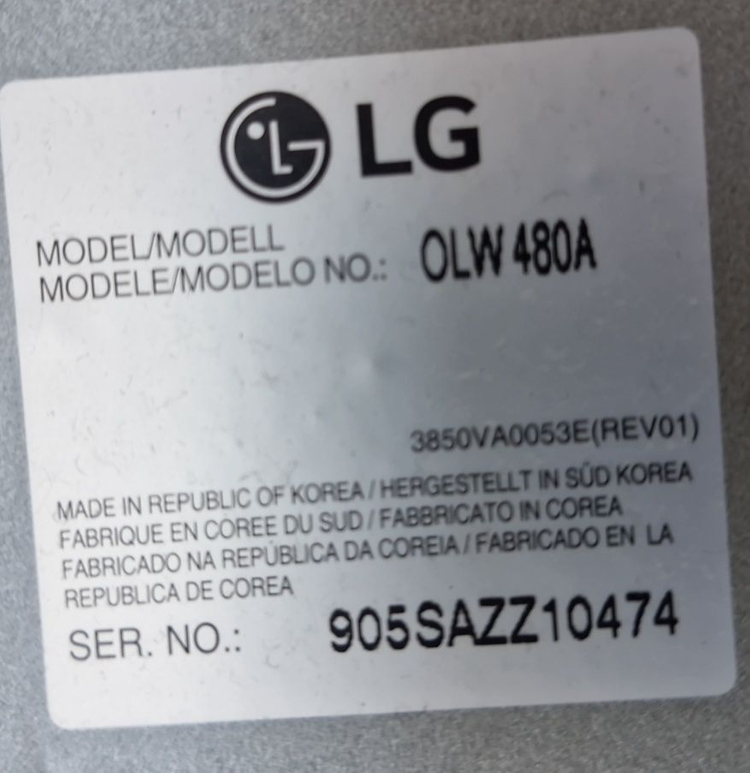 LG tv 벽걸이 브라켓 OLW480A55--1