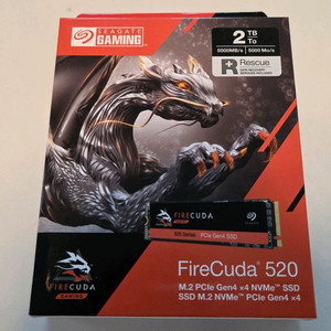 (미개봉) 시게이트 파이어쿠다 520 SSD 2TB NVME PCIe Gen4 x4