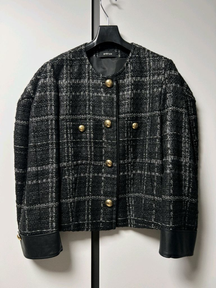 시스템 트위드 자켓--1