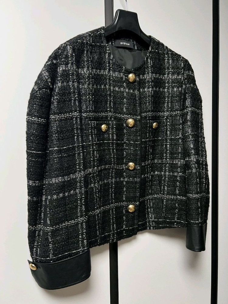 시스템 트위드 자켓--3