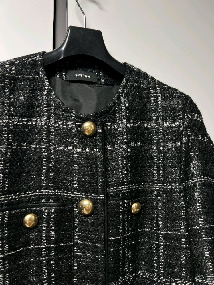 시스템 트위드 자켓--4