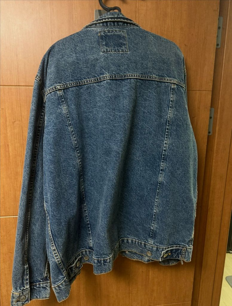 [XXL/1회착] 자라 데님 빈티지 중청 청자켓--5