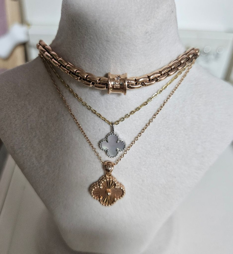 14k팬던트 크로버--1