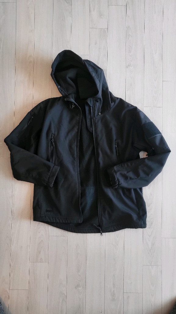 (블랙)택티컬 소프트쉘 기모 자켓과 바지 상하의 세트. 벨트 포함--4