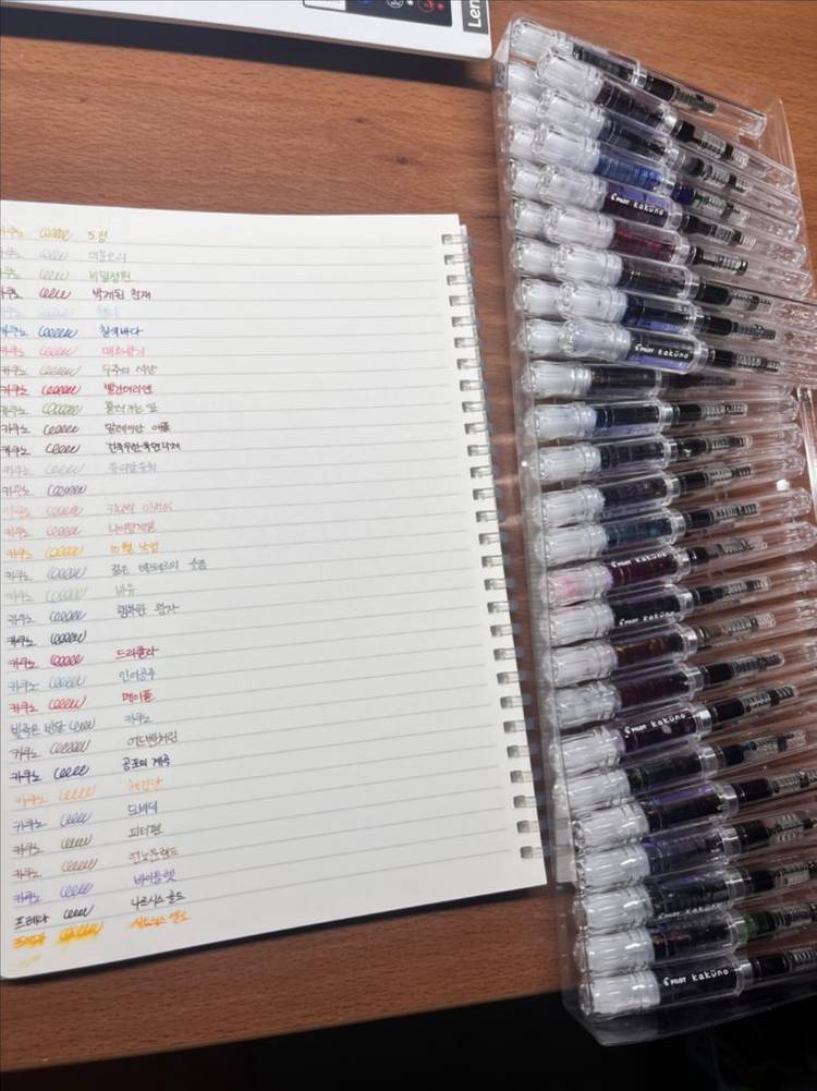 카쿠노 F닙 파이롯트 만년필 33자루 일괄--0