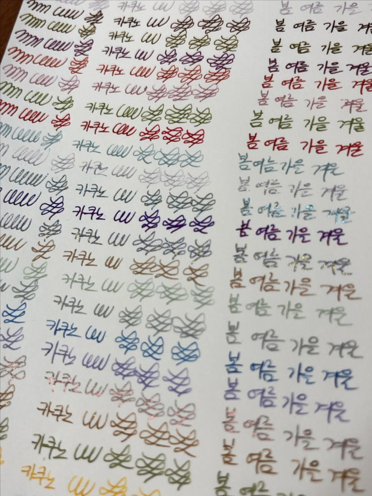 카쿠노 F닙 파이롯트 만년필 33자루 일괄--2