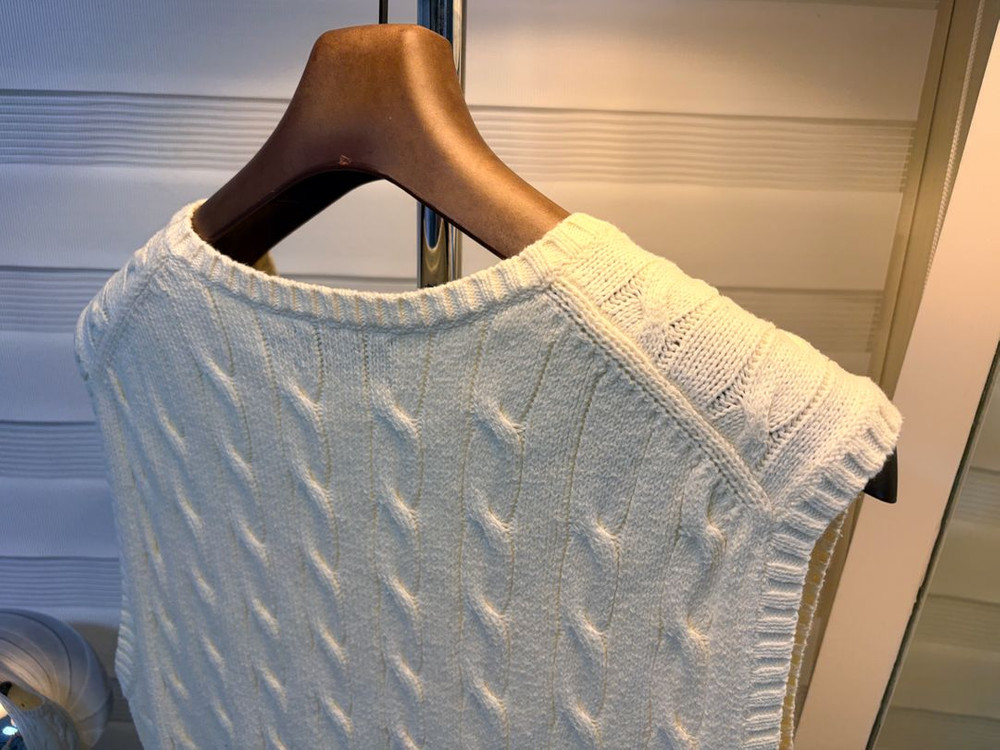 폴로 랄프로렌 케이블 니트 코튼 스웨터 베스트 L(100~105) 아이보리컬러--5